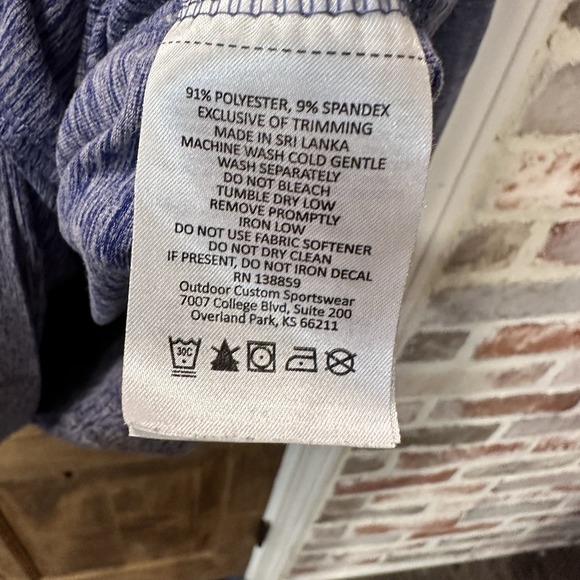 LA Lakers Women's Columbia Golf 1/4 Zip Purple Long Sleeve Pullover Shirt Large - Picture 5 of 10